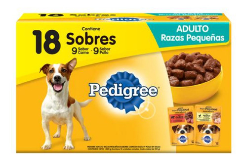 Pedigree Comida Húmeda 18 Unid