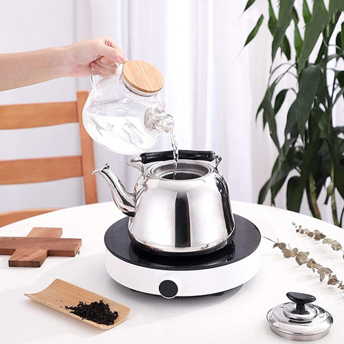 Tetera Acero Inoxidable Hervidor Silbadora Con Tapa 5 Litros