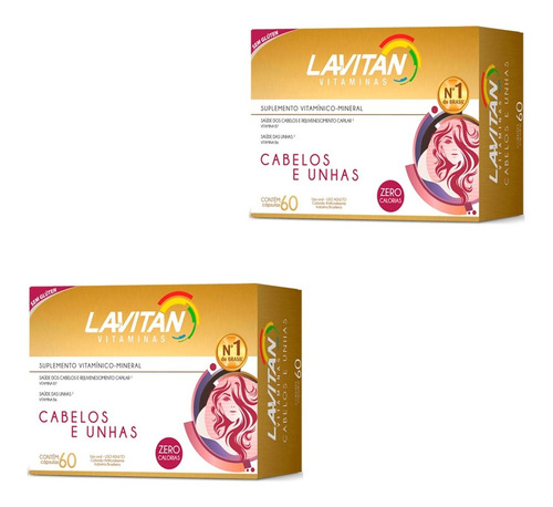 Lavitan Mais Hair Vitamina Para Cabelo (2 Cx 120 Cápsulas)