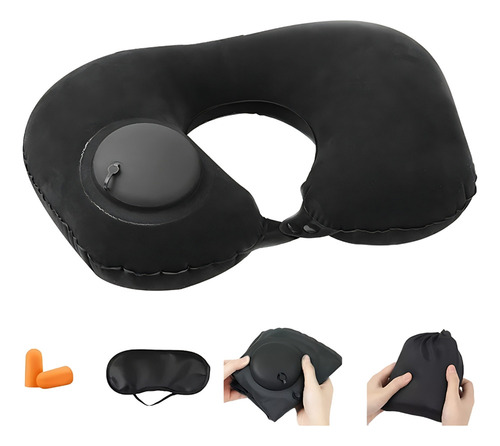 Almohada De Camping Viaje Inflables Comprimible Portátil