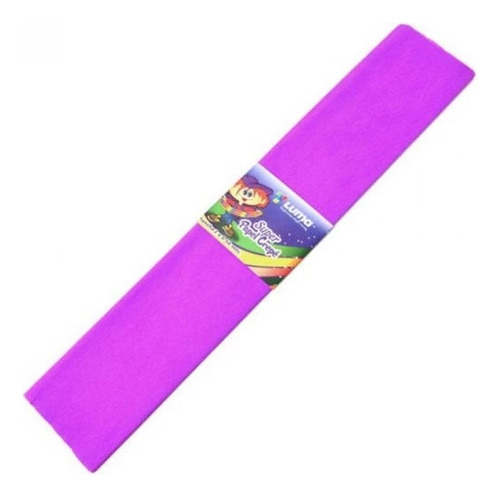 Papel Crepe Luma 50 X 200cm Color X 20 Unidades Color Lila