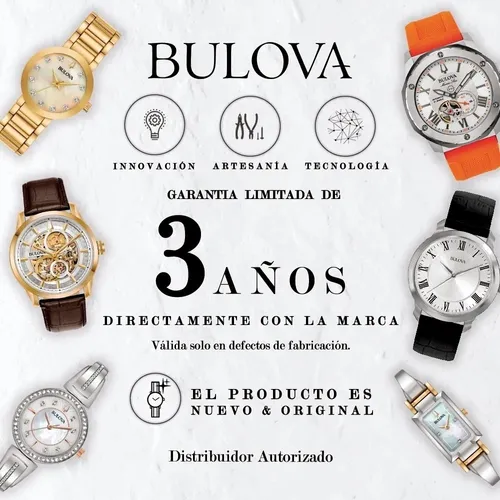 Reloj Bulova Dress 98a117 Caballero Original Cuotas sin inter s