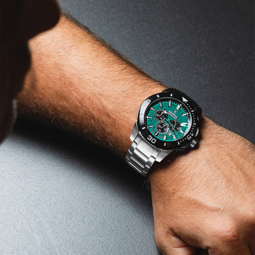 Reloj Festina F20641/3 Hombre Acero Cronómetro 10 Bar Color Del Fondo 3 Color De La Malla Plateado Color Del Bisel Negro
