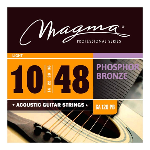 Encordado Magma Ga120 Pb Phosphor Bronze P/ Acústica 010-048