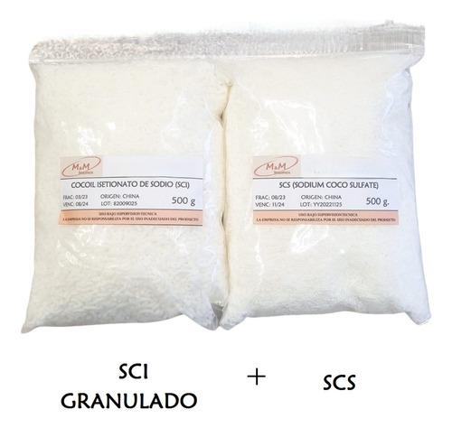 Tensioactivos Sci Granulado + Scs X 500 G C/u Shampoo Solido