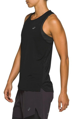 Playera Tank Asics Mujer Negro Race Sleeveless 2012a787001