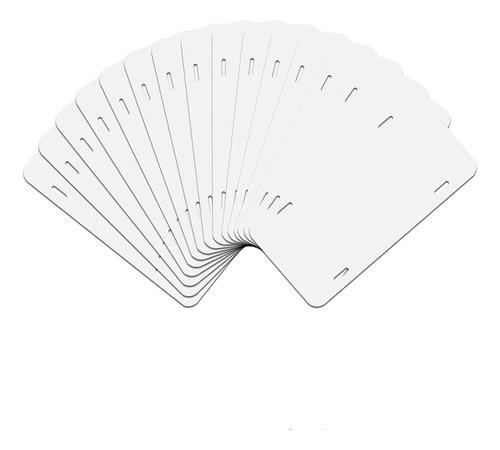 Paquete De 14 Piezas En Blanco Por Sublimación Para Matrícul