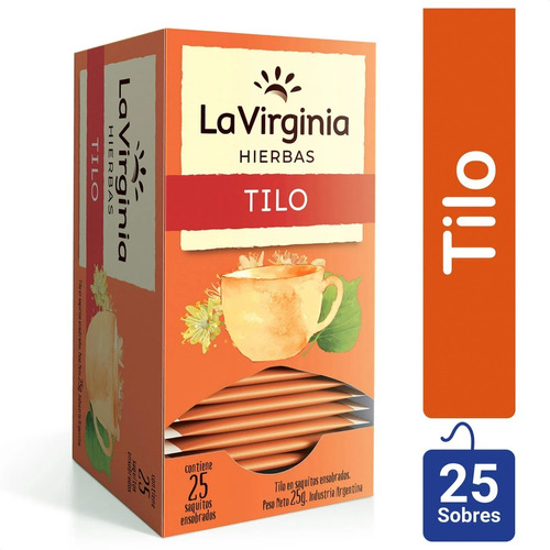 Té De Tilo La Virginia Saquitos 25 Unidades