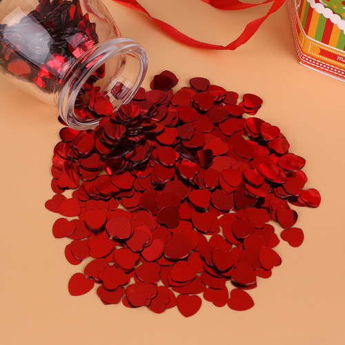 Confete Vermelho, Coração Roxo, 2000 Unidades