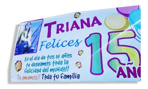 Cumpleaños Banner Pasacalles 15 Años