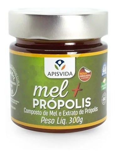 Mel Com Propolis Pote 300g - Apisvida