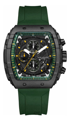 Reloj G-force Original H3996g Cronografo Verde + Estuche