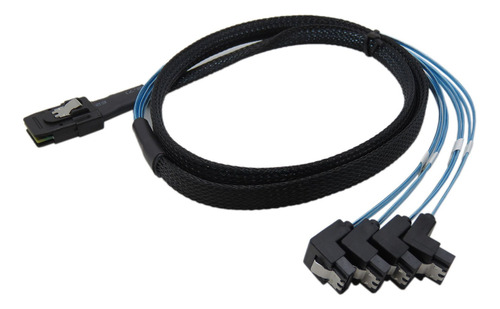 Cabledeconn H 1m Mini Sas 36p Sff- A 4 Sata 7pin 90 Grados .