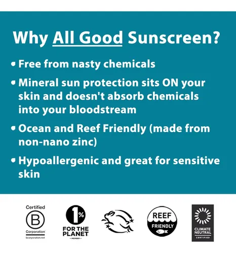 All Good Sport - Paquete De Protector Solar Mineral