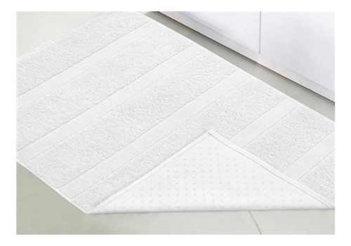 Piso Atoalhado Tatame 48 X 70 Cm - 100% Algodão - Branco