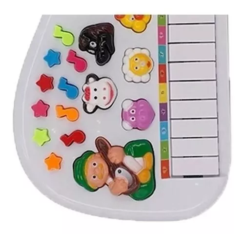 Piano infantil teclado musical bebe ia ia o bichos tecladinho bebe