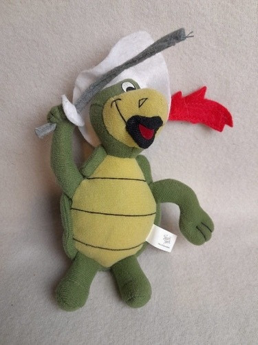 Peluche Original Tortuga D'artagnan Hanna- Barbera 17cm.