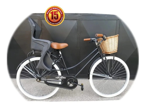 Bicicleta Vintage Dama R 26 + Silla Bebe 
