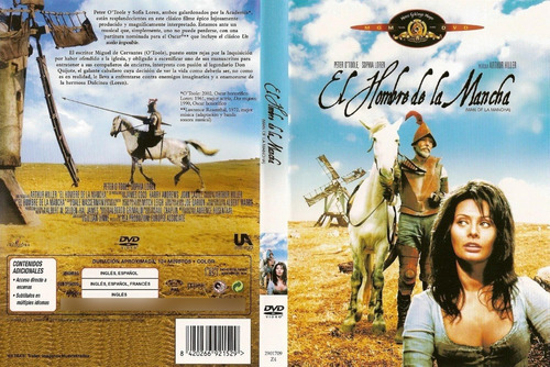 El Hombre De La Mancha-  Peter O´toole- Sofia Loren- Dvd
