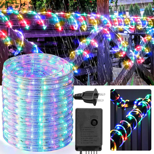Manguera Luces Led Navideña Decoración 8modos 10m 200led Luces Navideñas,luces Navideñas De Led,decoracion Navideña,adornos Navideños Exterior,manguera Luces Led Muticolor