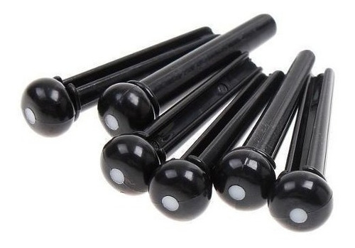 Kit Pinos Para Cavalete Violão Com 6 Unidades Preto