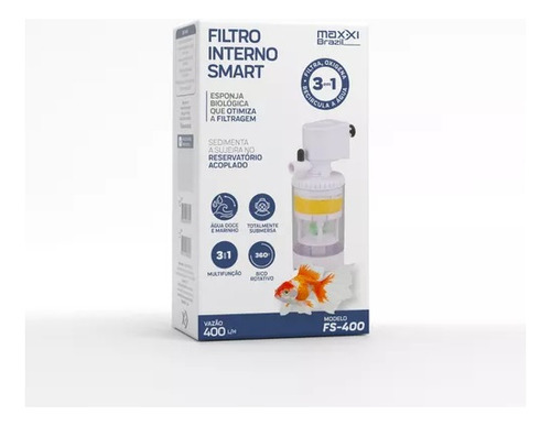 Filtro Interno Smart Fs-500 3 Em 1 500l/h 127v Maxxi