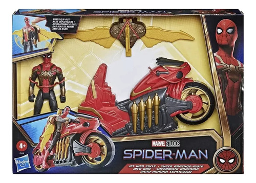 Spiderman Con Moto Juguete