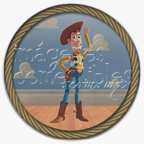 18 Obleas Comestibles 5 Cm De Diámetro De Toy Story 1