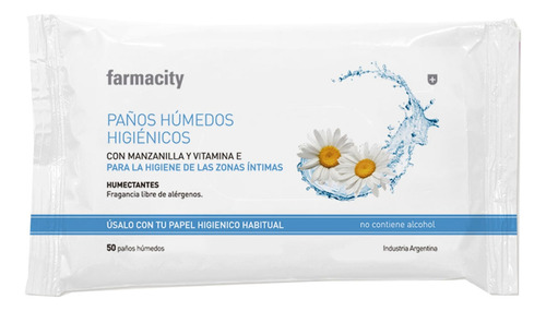 Toallas Húmedas Higienicas Farmacity Familiares X 50 Un