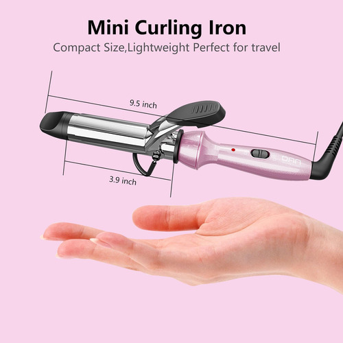 Dan Technology Mini Rizador De Viaje, Rizador De Doble Volta
