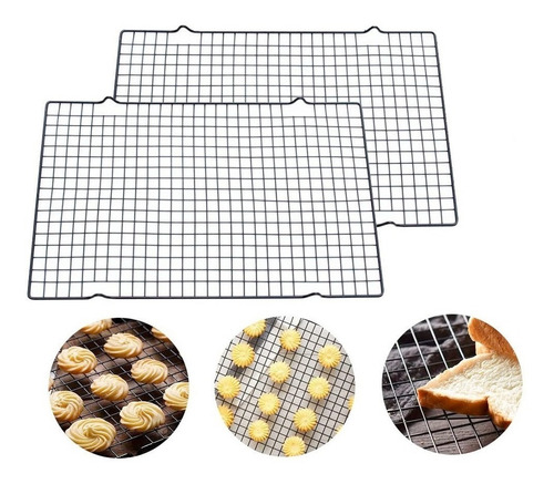 Pack X2 Rejilla Para Galleta Rejilla Para Enfriar Galleta 40