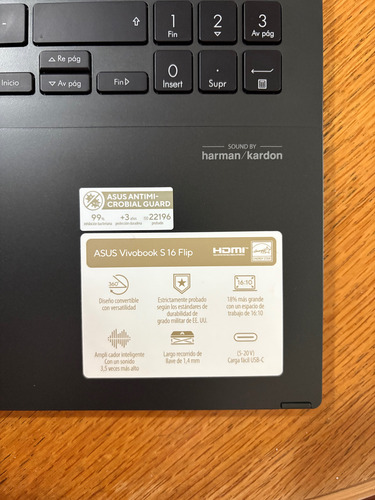 Laptop Asus Vivobook S16 (Usado)