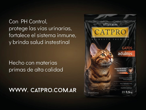 Imagen 6 de 6 de Alimento Catpro Urinary Gato Adulto X 15 Kg. Todas Las Razas
