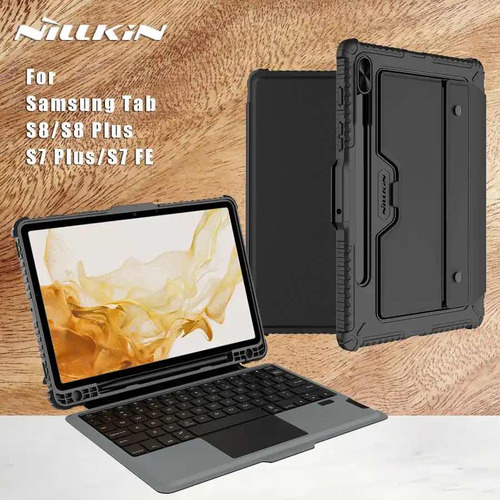 Case Teclado Bt Nillkin Samsung Tab S8 Plus O S7 Plus O S7fe