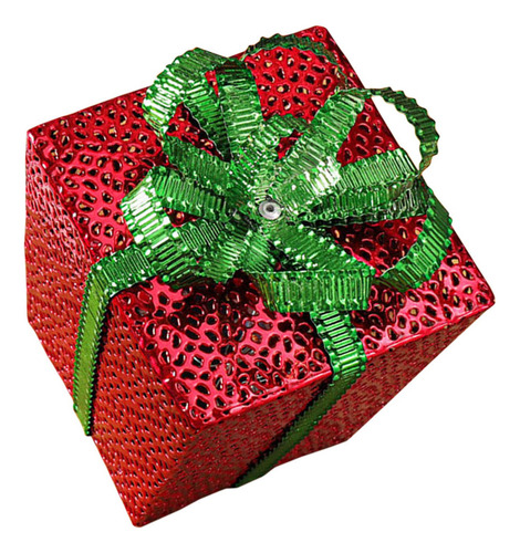 Caja De Regalo Luminosa Led De Hierro, Caja De Regalo De Nav