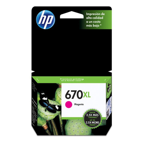 Cartucho Hp 670xl Magenta Original Cz119al Hp 3525 4615 4625