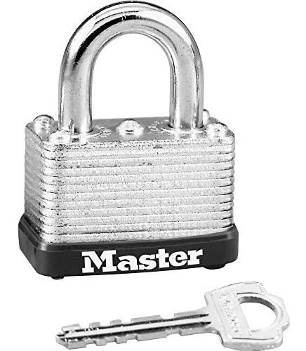 Candado Master Lock 22d Con Llave Grillete Acero/silver