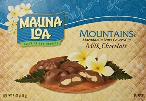 Mauna Loa Montañas De Chocolate Con Leche Cubierto De Macada