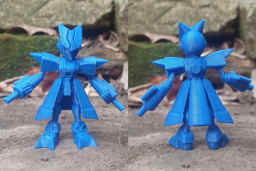 Combo 2 Medabots Figuras Peppercat Cyandog Totalizer Iman