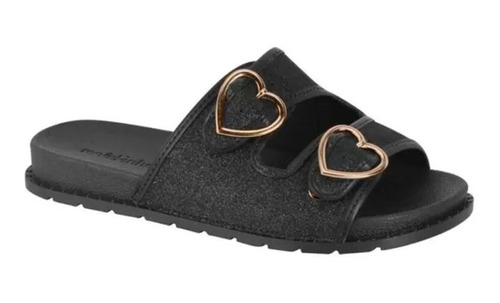 Sandalia Infantil Molekinha Feminia Rasteira Birken Slide