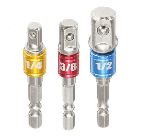 Adaptador De Enchufe Para Taladro De Impacto Hexagonal, Jueg