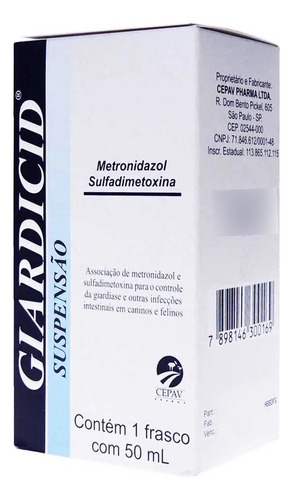 Giardicid Suspensão 50 Ml