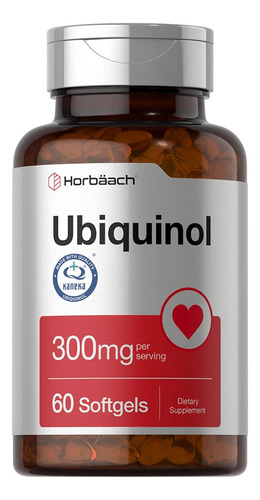 Horbaach I Ubiquinol Coq10 Antioxidant I 300mg I 60 Softgels