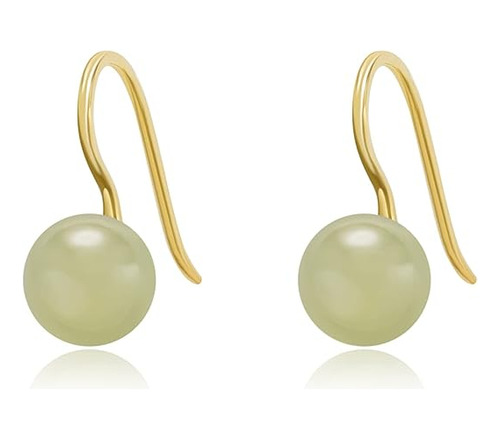 Looyuupee Hetian Jade Earrings Women Jade Jewelry Material E