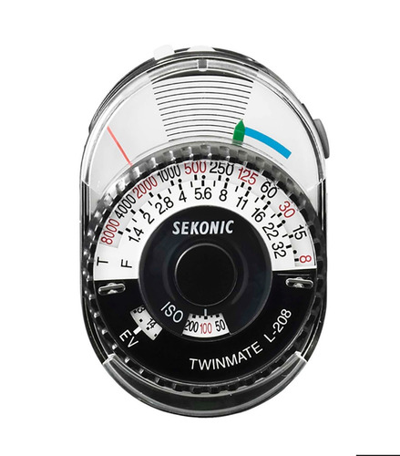 Imagen 2 de 5 de Fotometro Sekonic Analogico L-208 Twinmate P/ Luz Ambiente