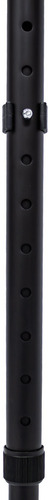 Par De Muletas Canadienses De Aluminio Plegables Ajustables Color Negro