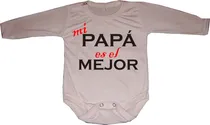 Comprar Bodys Para Bebés Mi Papá Es El Mejor - Día Del Padre - Bebés
