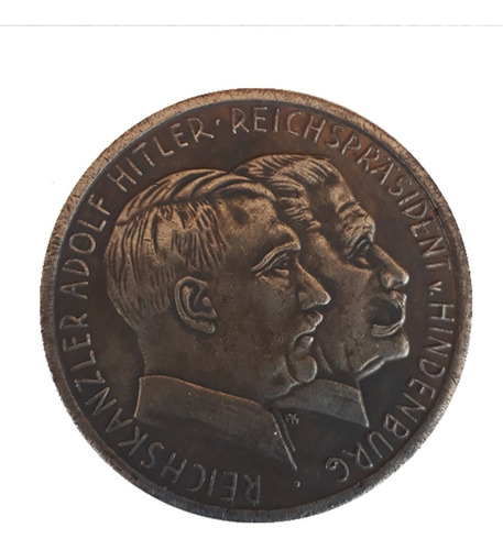Moneda Hitler & Hindenburg Alemania Ii Reich.
