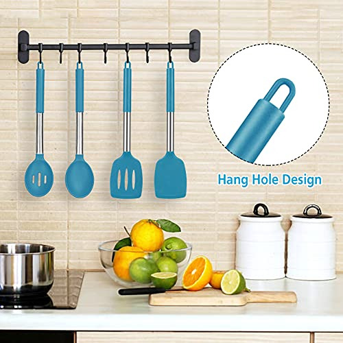 Conjunto De 4 Espátulas Y Cucharas De Cocina De Silicona Gra