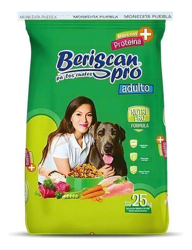 Alimento Beriscan Pro para perro adulto sabor carne en bolsa de 25kg